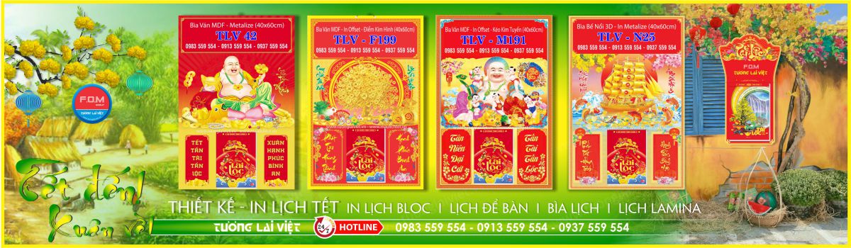 In Bìa Lịch 40x60 In Offset