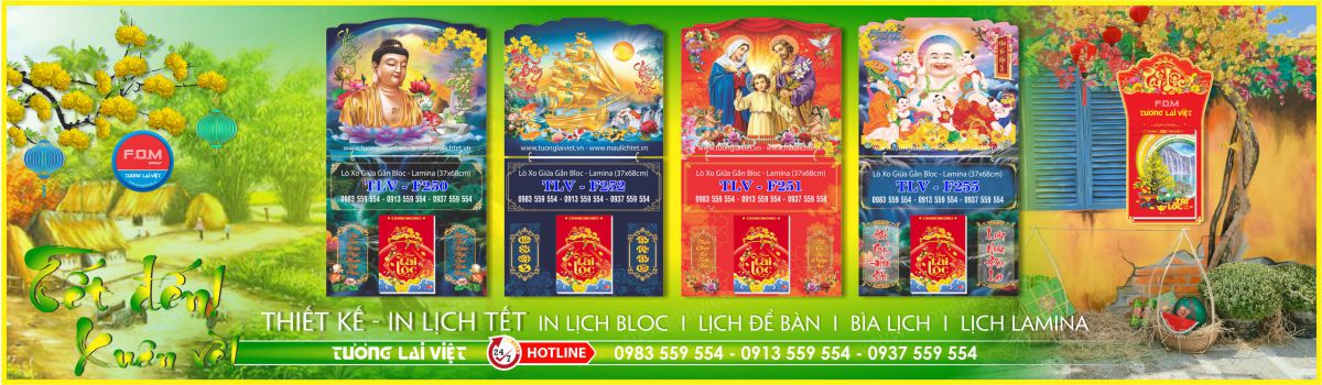 In Bìa Lịch Gập Laminate