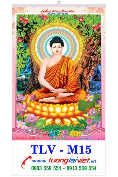In lịch 7 tờ Lịch Phật giáo