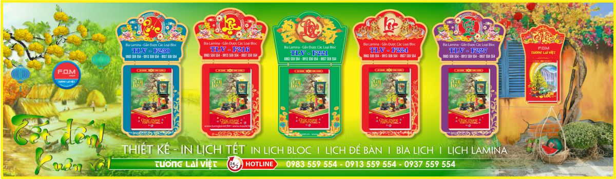 In Lịch Bloc LAMINATE