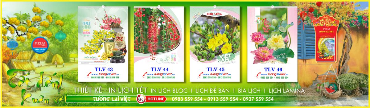 In Lịch Lò Xo 7 Tờ