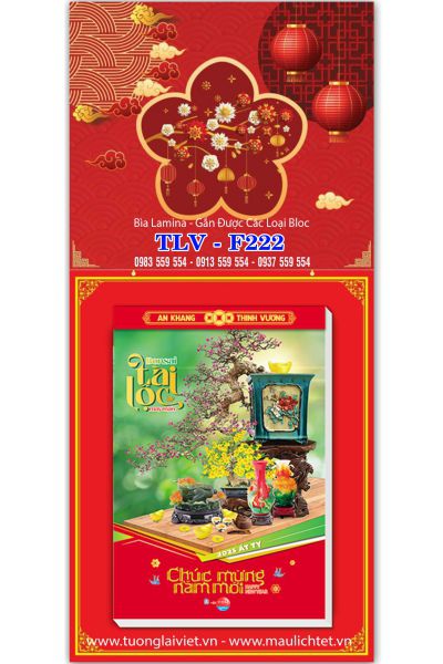 Lịch Bloc Bìa Laminate Bảng Bìa Vuông