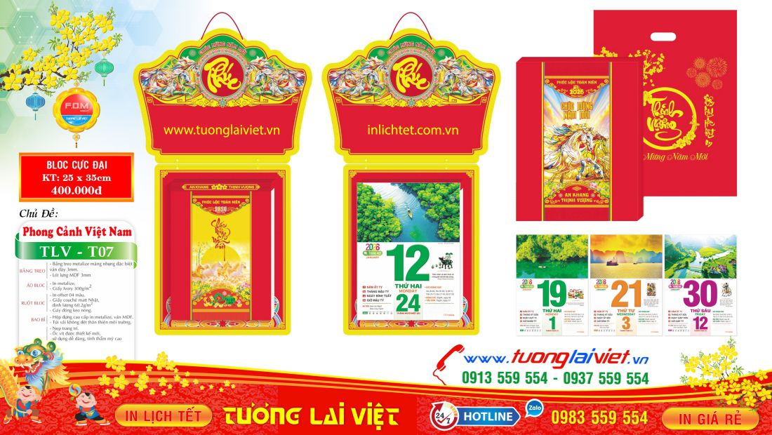 Lịch bloc cực đại Phong Cảnh Việt Nam