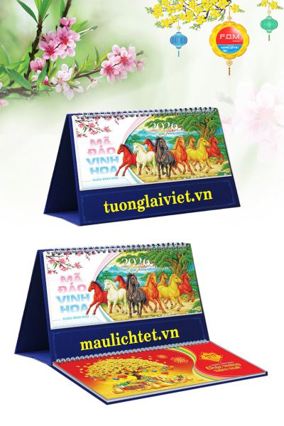 Lịch Để Bàn 13 Tờ 12 Con Giáp