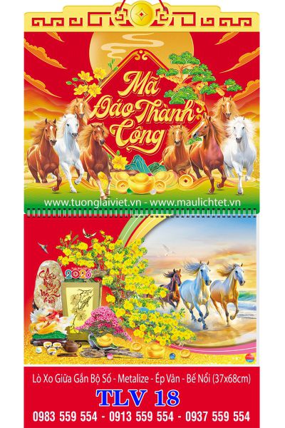 Lịch lò xo giữa bộ số Tết sum vầy