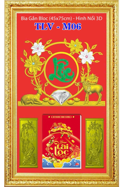 Lịch Phù Điêu Khung Nhựa Lộc Xuân