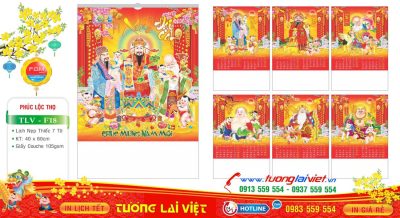 Mẫu Lịch Tờ Phước Lộc Thọ