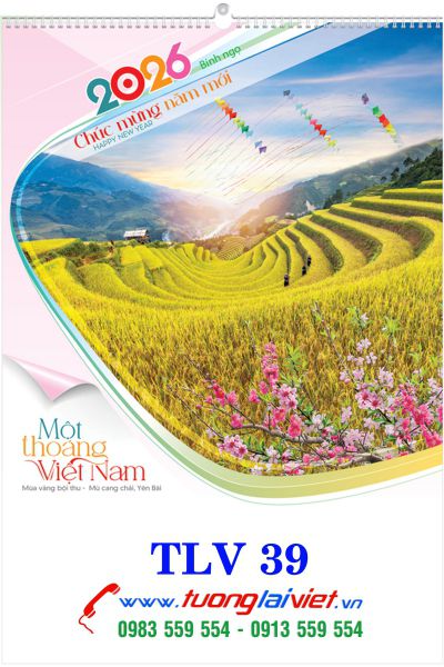 Lịch Treo Trường 7 Tờ Du Lịch Việt Nam