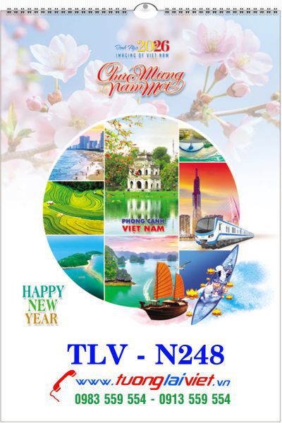 Lịch Treo Trường 7 Tờ Phong Cảnh Việt Nam